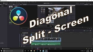 DaVinci Resolve 15 - Diagonal Split Screen Tutorial