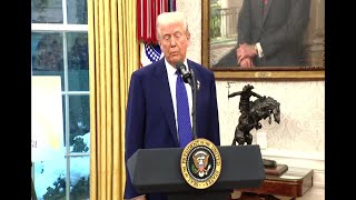 RAW: President Trump says he's meeting Putin in Saudi Arabia to end Russia/Ukraine war