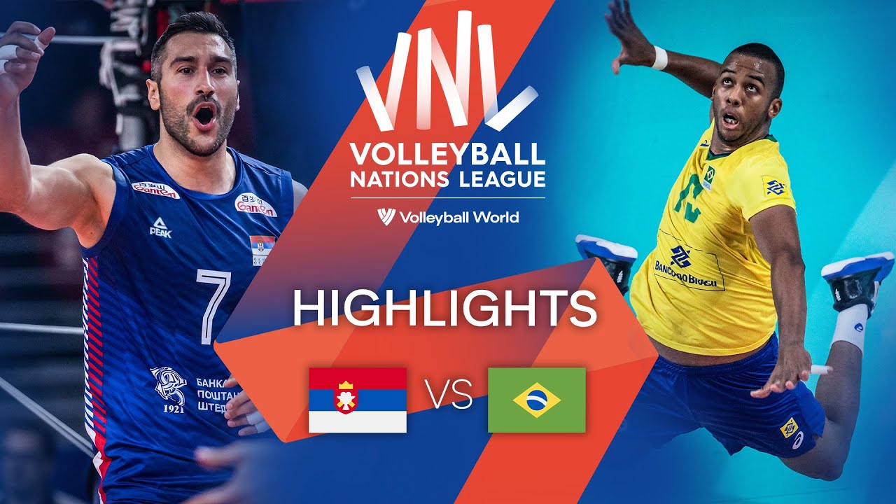 🇷🇸 SRB Vs. 🇧🇷 BRA - Highlights Week 2 | Men's VNL 2022 - YouTube