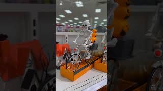 Skeletons riding bikes at target! #halloween #halloweendecor