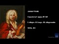 antonio vivaldi concerto in c major rv 443 i. allegro ii. largo iii. allegro molto