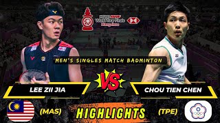 Throwback 🔴 very epic Chou Tien Chen (TPE) vs Lee Zi Jia (MAS) BWF World Tour Finals