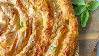 The Flakiest Phyllo Feta Pie you will ever have 🤤#shorts