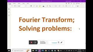 Fourier transform : - ( Solving problems ) - 15. #fouriertransform #sineandcosinefunctions