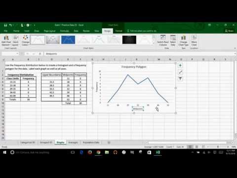 Microsoft Excel - How to Create A Frequency Polygon Microsoft Excel - How to Create A Frequency Polygon