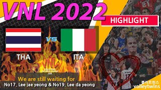 Thailand 🇹🇭 vs Italy 🇮🇹 1set highlight volleyball vnl 2022