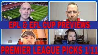 ⚽ Premier League Soccer Picks and Predictions | EPL and EFL Cup Preview | Stoppage Time