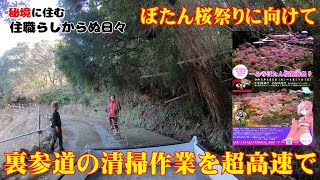 ぼたん桜雲海祭り開催へ～荒れ放題の参道復旧を超高速でご紹介～　秘境に住む住職の住職らしからぬ日々第19回