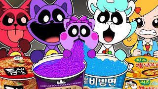 Convenience Store Food Mukbang VS Poppy Playtime Chapter3 CATNAP COMPLETE EDITION | Animation | ASMR