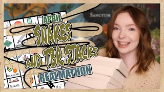 April TBR | Snakes and TBR Stacks #17 | Realmathon TBR