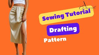 How to sew this drape skirt,  Ruched Skirt Sewing Tutorial