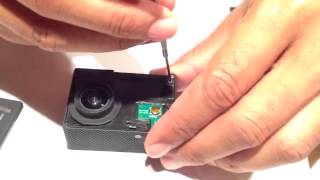 How to replace lens action camera SJ4000