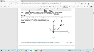 Section 2.2 (Washer Method-Example 3)