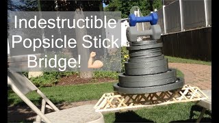 Epic Popsicle Stick Bridge!