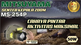 NIKMATI KEBEBASAN DENGAN SENTER KEPALA SENSOR GERAK YANG PRAKTIS | MS-254P