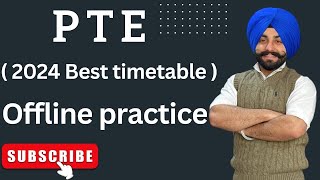 PTE best timetable 2024 offline practice ( Gurwinder sir )