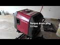 honda eu3000is generator oil change how to