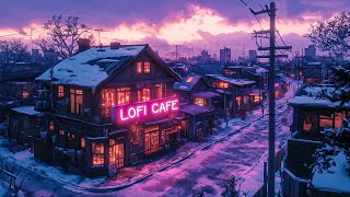 Cozy Winter Lofi Beats 🌌 Lofi Japanese Town Walk 🌆 Lofi 80s \u0026 90s Nostalgia