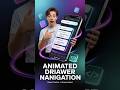 Create a Stunning Animated Drawer Navigation in React Native | Reanimated + Pressable #javascript