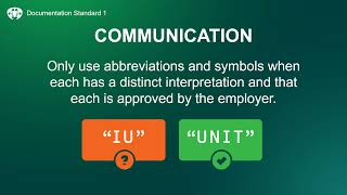 Standards for Documentation