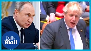 Boris Johnson reacts to Putin banning UK MPs from Russia
