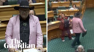 Māori party co-leader ejected from New Zealand parliament after performing haka