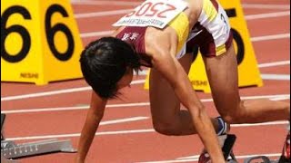 女子100m決勝　2008年　第35回全日本中学校陸上競技選手権大会