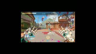 【overwatch】ゼニヤッタの一回のチャージショットで3キル！！ #shorts