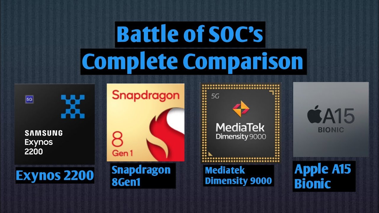 Exynos 2200 Vs Snapdragon 8Gen1 Vs Mediatek Dimensity 9000 Vs Apple A15 ...