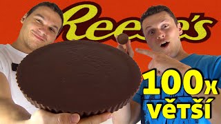 [XXL] UDĚLALI JSME OBŘÍ REESE'S KOŠÍČEK! 100x VĚTŠÍ NEŽ ORIGINÁL!!