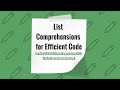 Python Tip: How to Use List Comprehensions for Efficient Code #pythontips #cleancode
