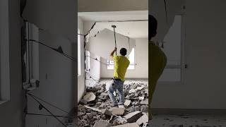 Smashing walls is a very physically demanding job