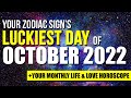 Your Luckiest Day In October According To Your Zodiac Sign | 2022 Monthly Horoscope