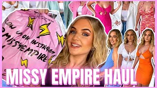 HUGE MISSY EMPIRE SUMMER HAUL!! // £400 TRY ON HAUL NEW IN JUNE 2021 (colourful hot girl summer💓)