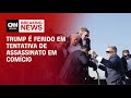 Breaking News: Trump é ferido em tentativa de assassinato em comício - 13/07/2024 | CNN BRASIL