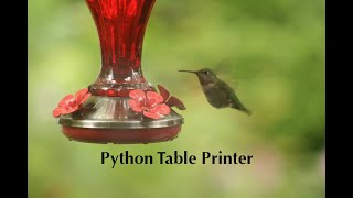 Python Table Printer
