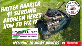 How To Fix A Hayter Harrier 41 Surging Problem Easy Fix