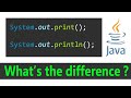 Difference between System.out.println() and System.out.print()
