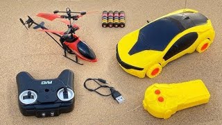 Remote Control Modal Car's Unboxing and Testing Radio Control Airbus A380 Airoplane RC 3D lihght Car