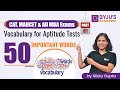 CAT 2023 & Other MBA Exams | 50 Important Vocabulary Words for Aptitude Test | Part 1 | BYJU'S