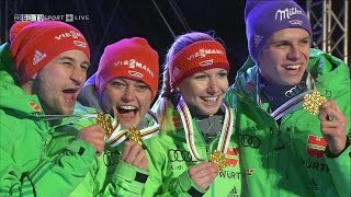 Deutschland holt Gold im Mixed | Ski WM 2017 | Carina Vogt | Markus Eisenbichler | Andreas Wellinger