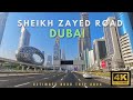 Dubai Road Trip to Sheikh Zayed Road UAE 2024 | 4K HD