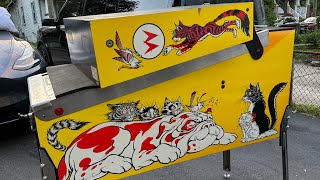 Roadtrip to pick up Williams Bad Cats pinball owned by Python Anghelo!