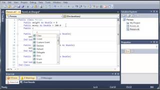 Visual Basic Tutorial 91 Introduction To Classes YouTube