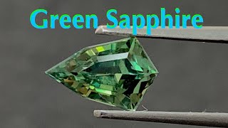 Be Different! Unheated Green Sapphire in Fancy Cut - by Gandhi Enterprises (Fancy Sapphire)