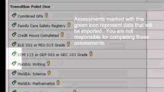Taskstream Program Screen