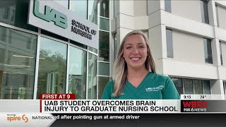 UAB student overcomes brain injury to graduate nursing school