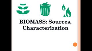 BIOMASS Sources and Characterization in Tamil | Energy Engineering | Lecture 17