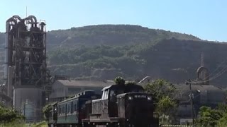 【マヤ検】後藤寺線 ＤＥ１０プッシュプル 船尾駅－田川後藤寺駅にて