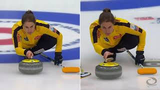 #ecc2021 Split screen: Anna Hasselborg's pre shot routine